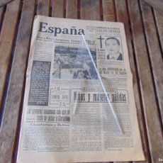 Coleccionismo de Revistas y Periódicos: DIARIO ESPAÑA TANGER , 4 DE ABRIL 1939 SEMANA SANTA SEVILLA GUERRA CIVIL. Lote 383997989