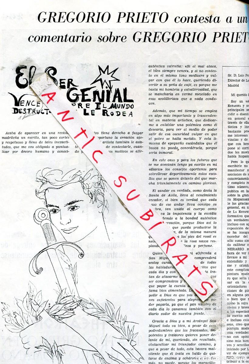 Sammeln von Zeitschriften und Zeitungen: REVISTA A&Ntilde; 1963 GREGORIO PRIETO POESIA DEL ESCORIAL ILUSTRADA POR GUINOVART MONTHERLANT PEPI SANCHEZ