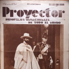 Coleccionismo de Revistas y Periódicos: PERIÓDICO PROYECTOR AÑO 1930 NÚMEROS 1 A 9