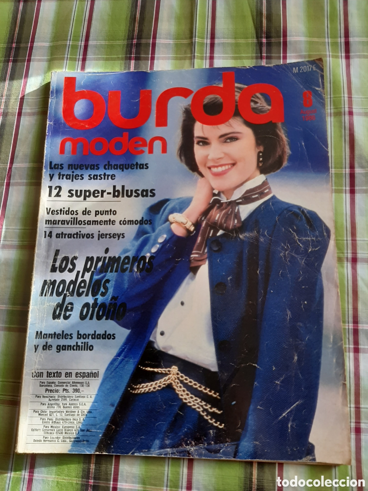 Colecionismo de Revistas e Jornais: BURDA MODEN N&deg; 8 1986 PATRONES E INSTRUCCIONES COMPRA MINIMA 5&euro;