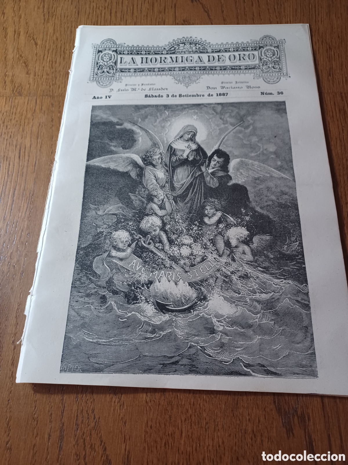 Colecionismo de Revistas e Jornais: REVISTA 1887 OBRAS MONUMENTO COLON BARCELONA.ULTIMOS MOMENTOS DE FALIERO.LABERINTOS CRETA VERSALLES