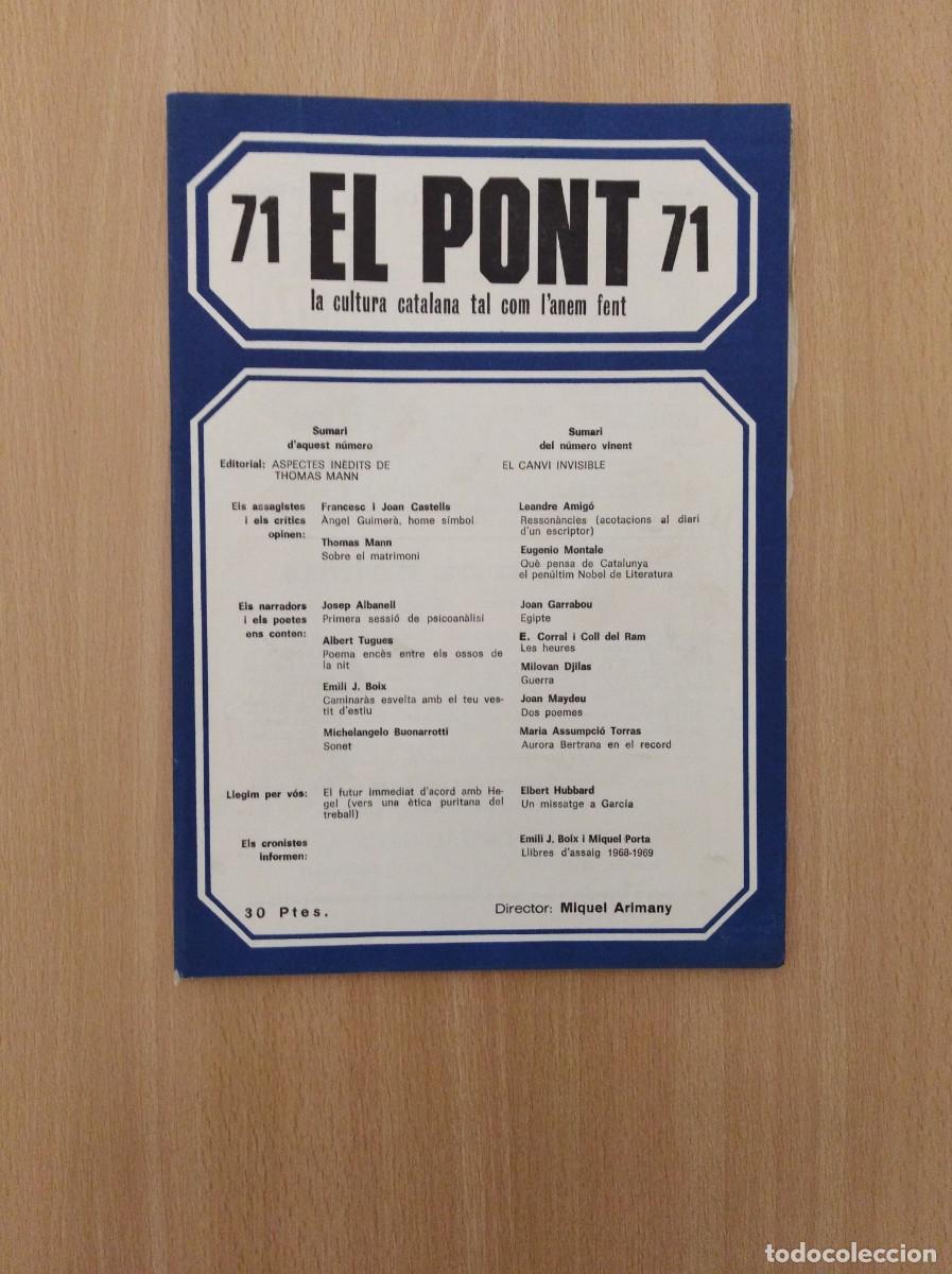 Collezionismo di Riviste e Giornali: REVISTA EL PONT - n&uacute;m. 71. (1977)