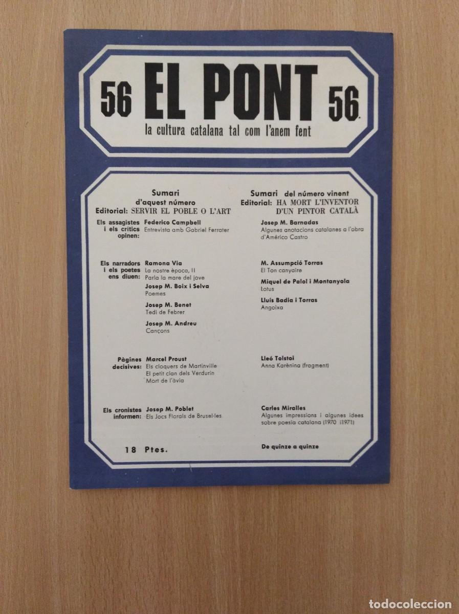 Collection Magazines and Newspapers: REVISTA EL PONT - n&uacute;m. 56. Juny / Juliol 1972