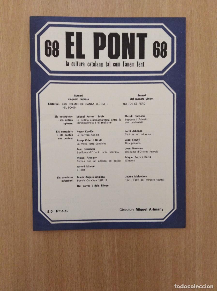 Collezionismo di Riviste e Giornali: REVISTA EL PONT - n&uacute;m. 68.