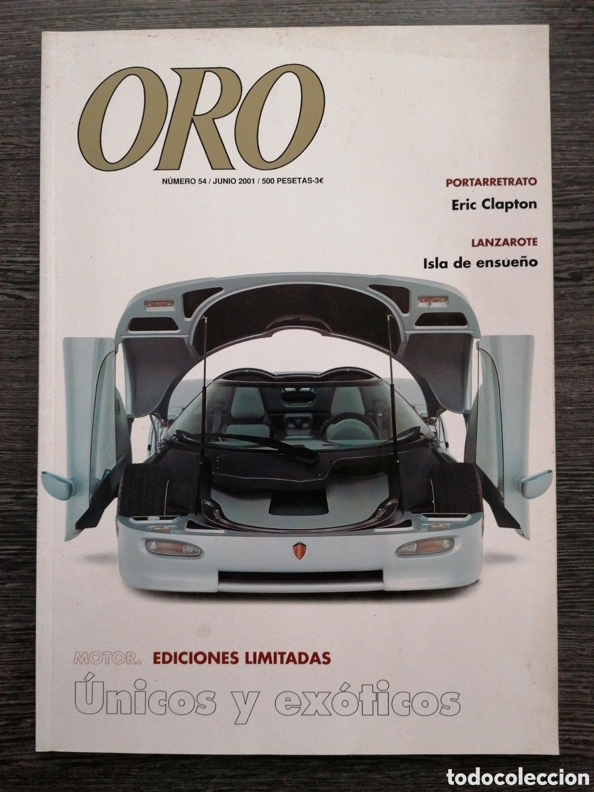 Coleccionismo de Revistas y Peri&oacute;dicos: REVISTA ORO N.&ordm; 54 2001 ERIC CLAPTON, LANZAROTE, JUAN LUIS DUYOS, MARIV&Iacute; NEBREDA