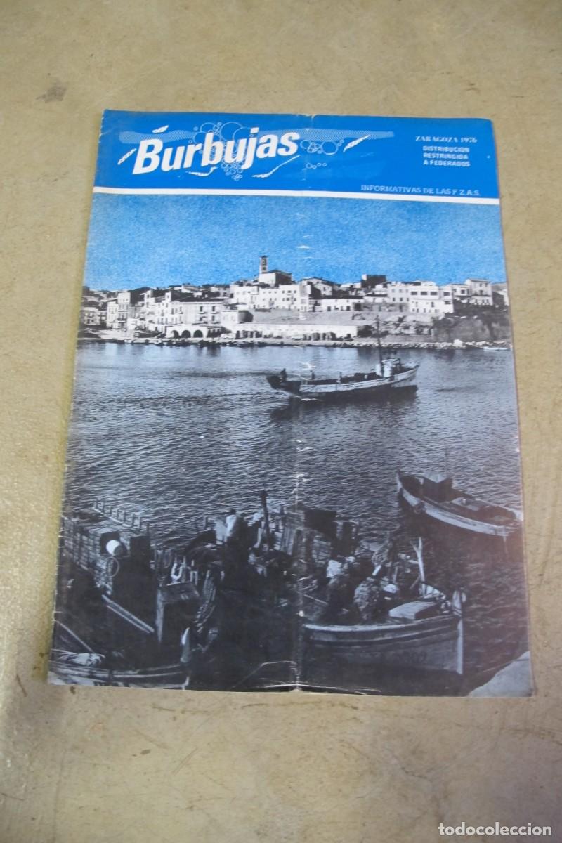 Coleccionismo de revistas y peri&oacute;dicos: BURBUJAS. DISTRIBUCION RESTRINGIDA A FEDERADOS. INFORMATIVA DE LAS F.Z.A.S. SUBMARINISMO 1976