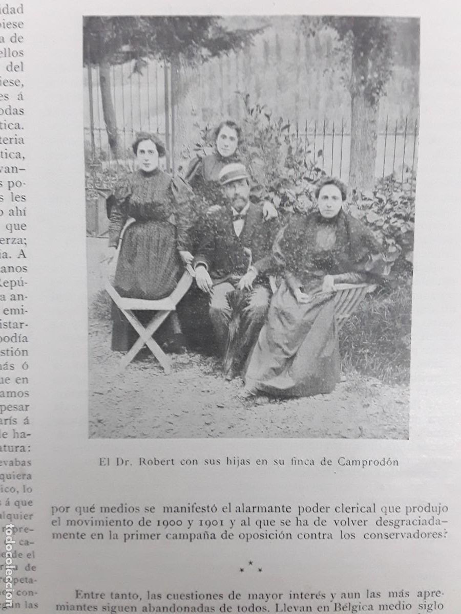 Collection Magazines and Newspapers: EL DOCTOR ROBERT EN LA POLITICA NACIONAL CAMPRODON 2 HOJAS A&Ntilde;O 1902