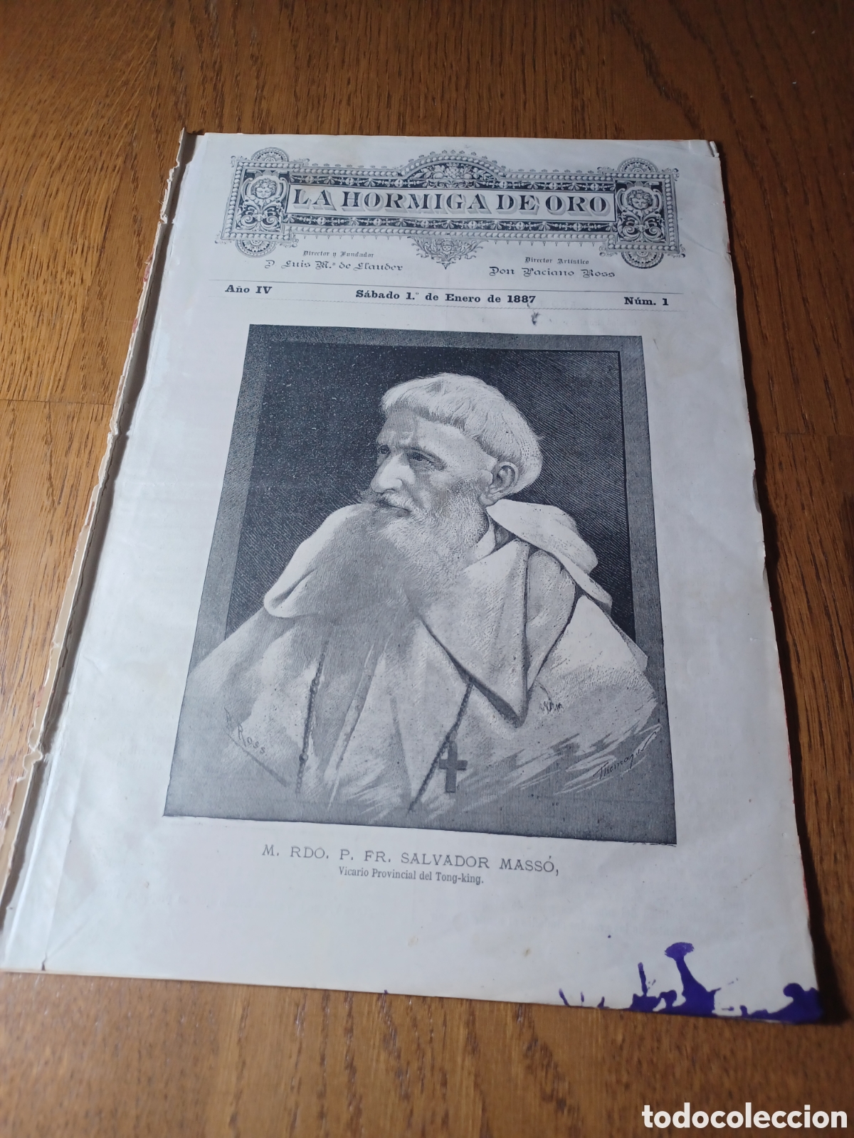 Coleccionismo de revistas y peri&oacute;dicos: REVISTA 1887 PADRE SALVADOR MASSO. EL NI&Ntilde;O JES&Uacute;S. PUENTE DEL MERCADO MENDOZA ARGENTINA