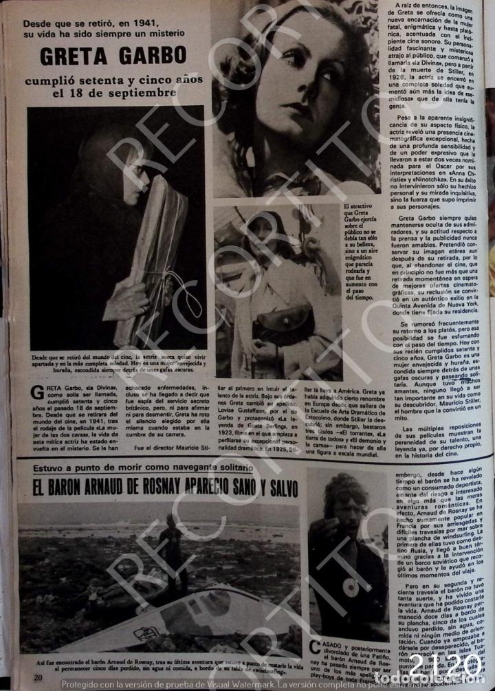 Coleccionismo de Revistas y Peri&oacute;dicos: GRETA GARBO EL BARON ARNAUD DE ROSNAY