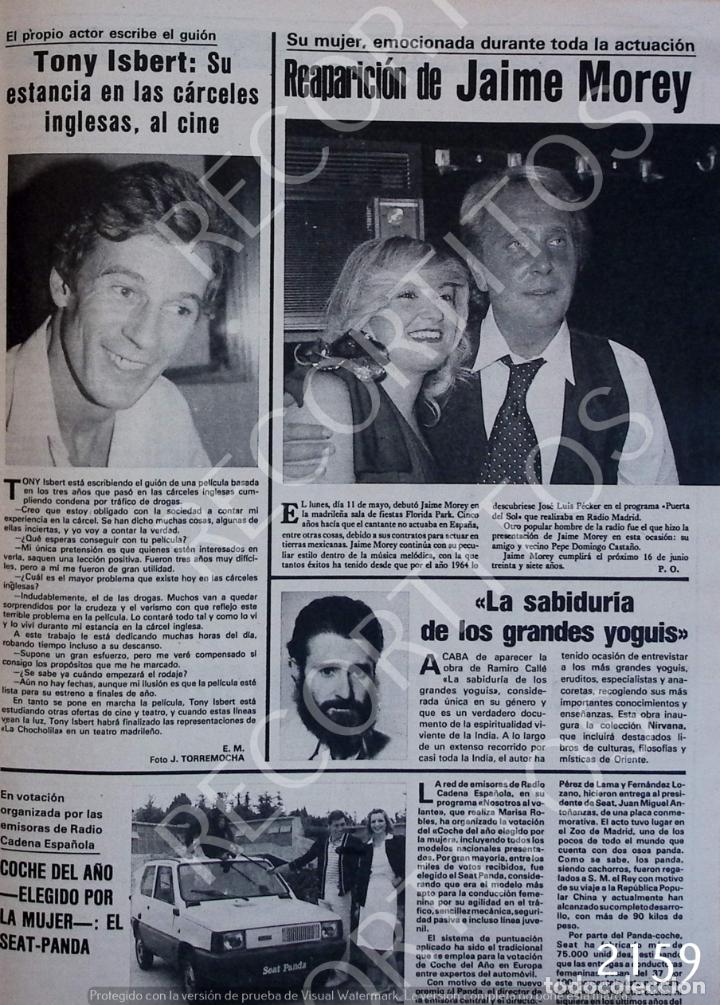 Collezionismo di Riviste e Giornali: TONY ISBERT JAIME MOREY SEAT PANDA