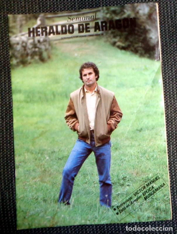Coleccionismo de Revistas y Peri&oacute;dicos: SEMANAL HERALDO DE ARAG&Oacute;N N&ordm;38 Junio 1983. REPORTAJE ARCONADA F&Uacute;TBOL. VICTOR MANUEL
