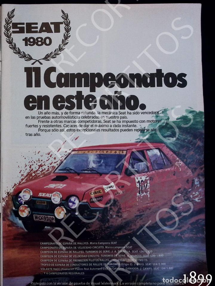 Coleccionismo de revistas y peri&oacute;dicos: ANUNCIO SEAT 1980