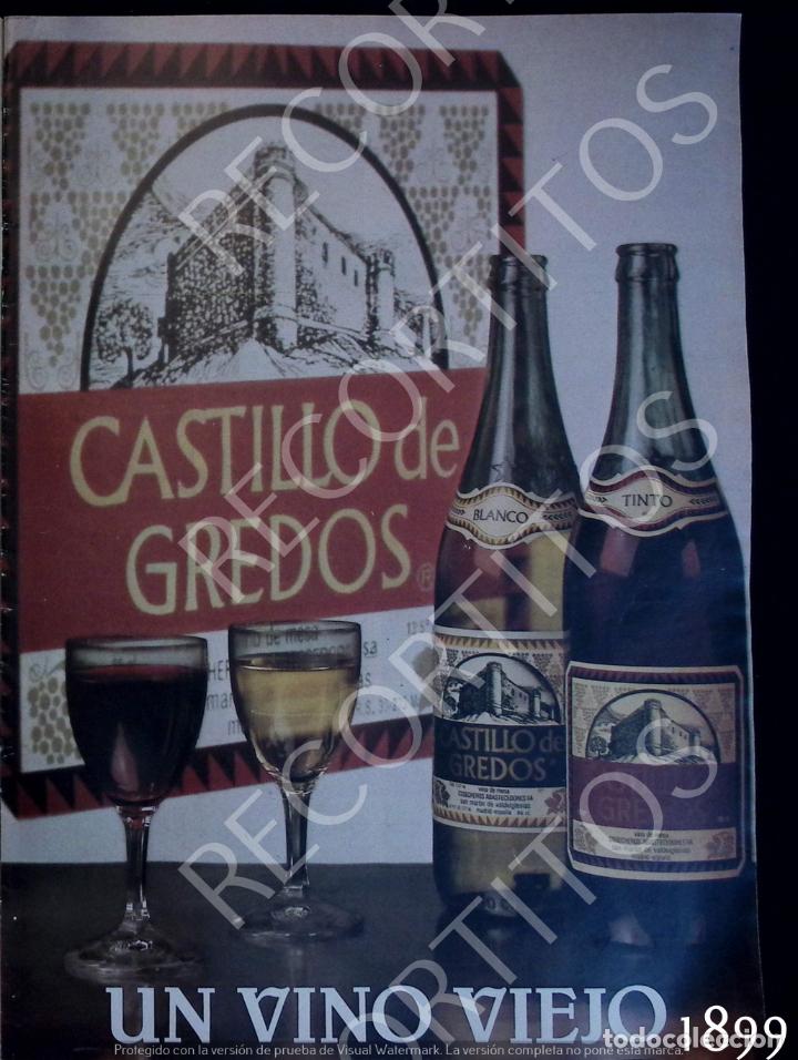 Coleccionismo de Revistas y Peri&oacute;dicos: ANUNCIO VINO CASTILLO DE GREDOS