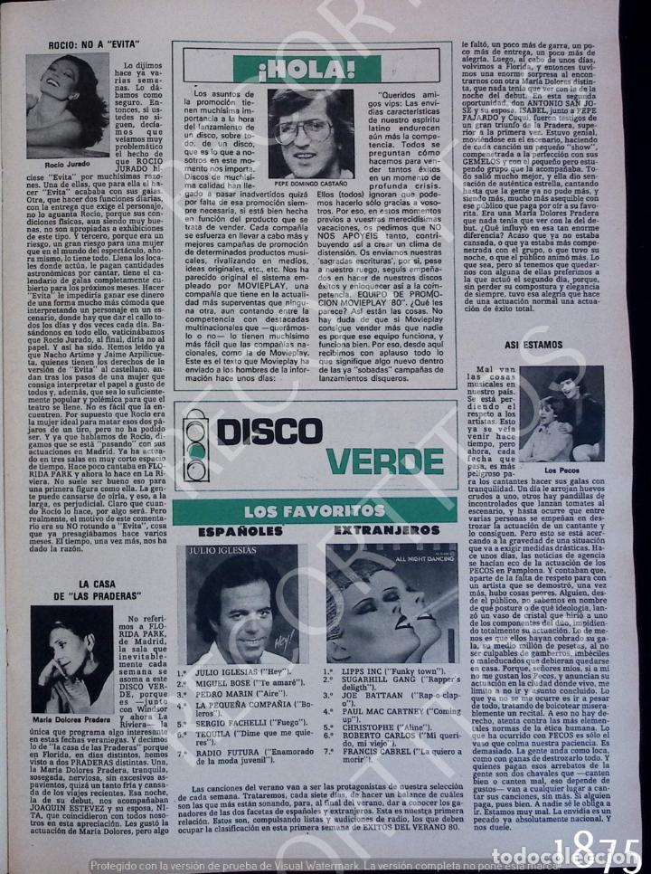 Coleccionismo de Revistas y Peri&oacute;dicos: PECOS ROCIO JURADO MARIA DOLORES PRADERA JULIO IGLESIAS