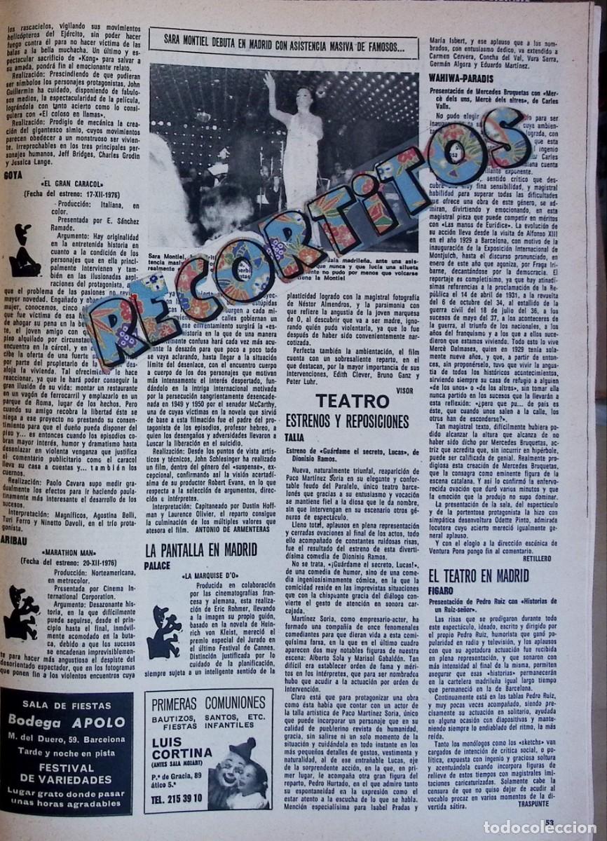 Coleccionismo de revistas y peri&oacute;dicos: sara montiel