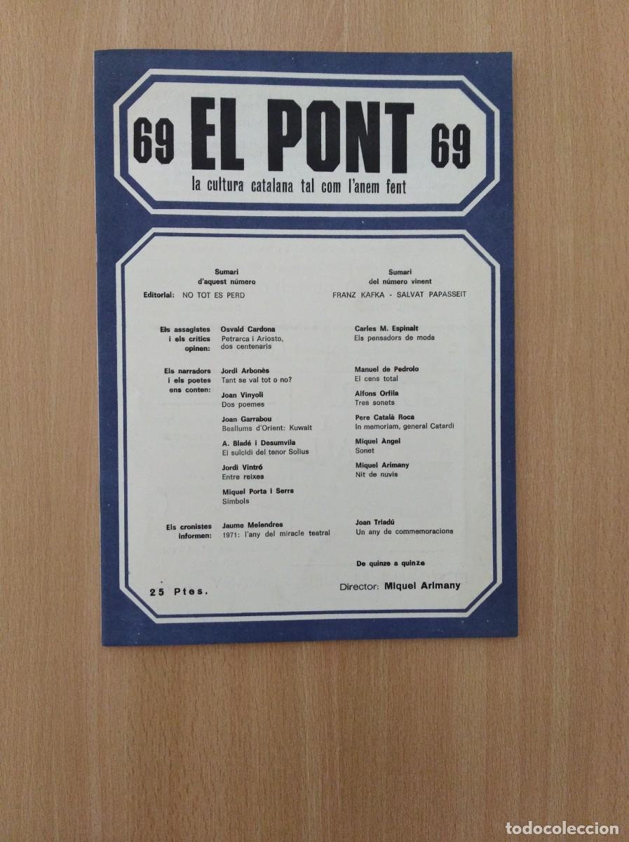Coleccionismo de Revistas y Peri&oacute;dicos: REVISTA EL PONT - n&uacute;m. 69.
