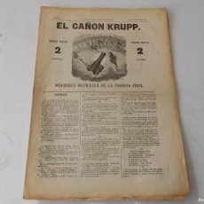 Coleccionismo de Revistas y Periódicos: EL CAÑÓN KRUPP DISPARO 13 AÑO 1874. Lote 385233414
