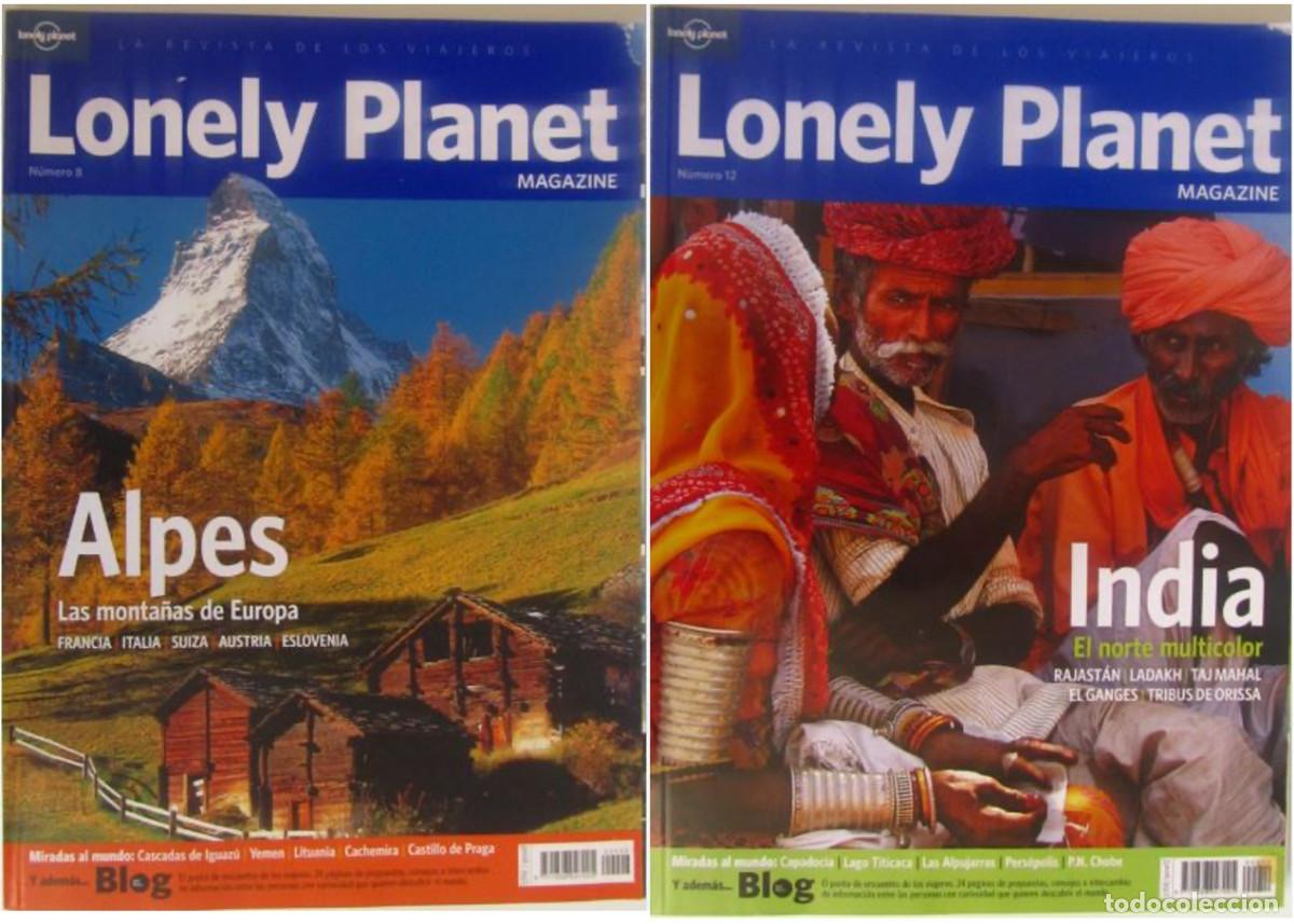 Coleccionismo de Revistas y Peri&oacute;dicos: Revistas Lonely Planet Alpes India 8 y 12