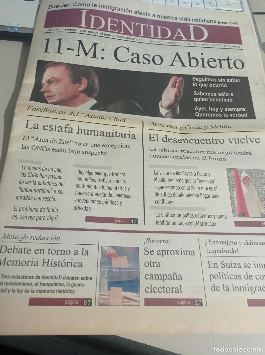 Coleccionismo de revistas y peri&oacute;dicos: REVISTA IDENTIDAD CONTRA EL PENSAMIENTO &Uacute;NICO N&ordm; 2, NOVIEMBRE DE 2007 REF. UR MES 10