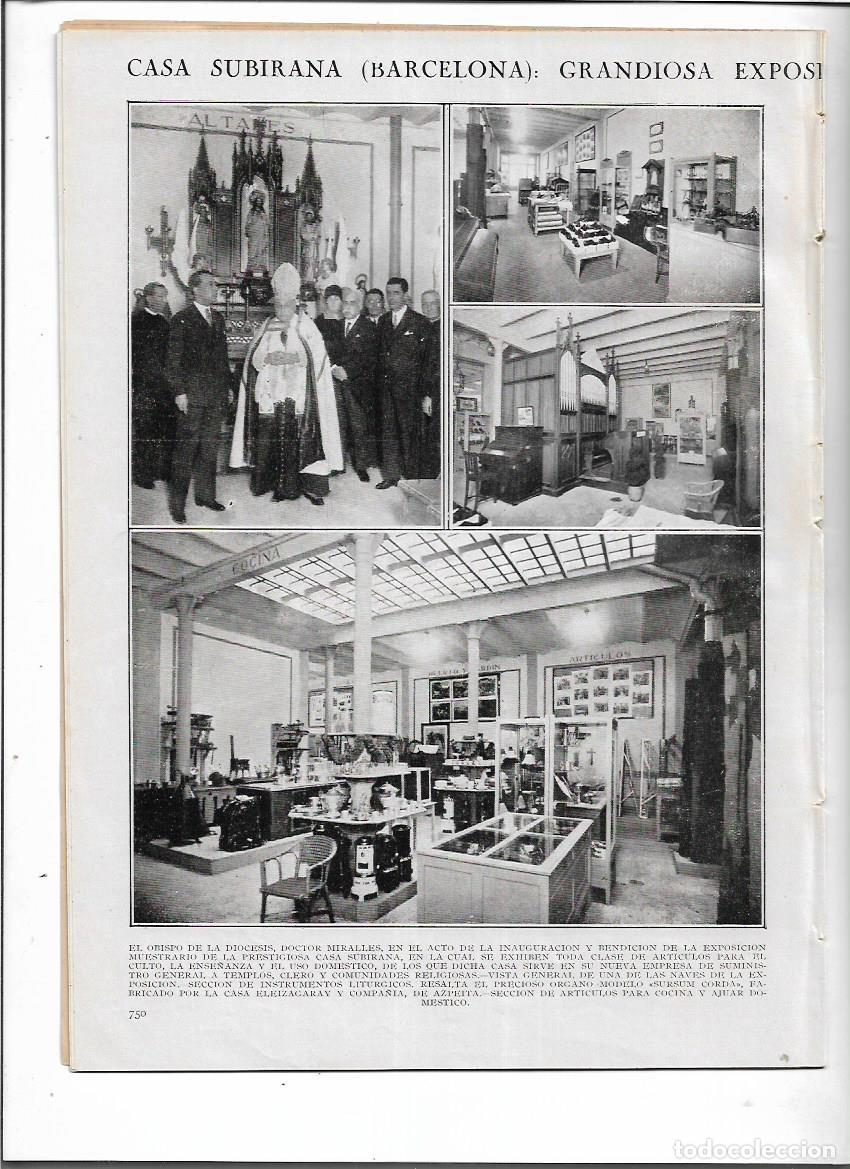 Collezionismo di Riviste e Giornali: 1927 TARRAGONA MONASTERIO SCALA DEI BALSARENY INAUGURACION ESCUELA MURCIA CASA SUBIRANA BCNA EXPO