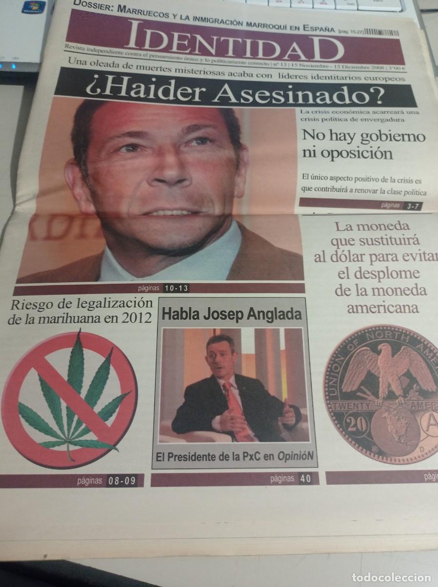 Coleccionismo de revistas y peri&oacute;dicos: REVISTA IDENTIDAD CONTRA EL PENSAMIENTO &Uacute;NICO N&ordm; 13, DICIEMBRE DE 2008 REF. UR MES 10