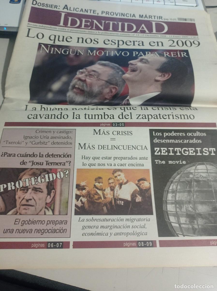 Coleccionismo de revistas y peri&oacute;dicos: REVISTA IDENTIDAD CONTRA EL PENSAMIENTO &Uacute;NICO N&ordm; 14, DICIEMBRE DE 2008 REF. UR MES 10