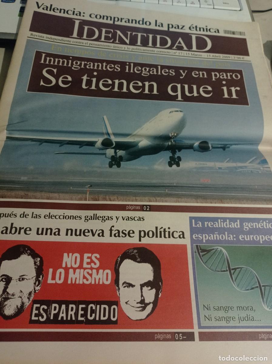 Coleccionismo de revistas y peri&oacute;dicos: REVISTA IDENTIDAD CONTRA EL PENSAMIENTO &Uacute;NICO N&ordm; 17, ABRIL DE 2009 REF. UR MES 10