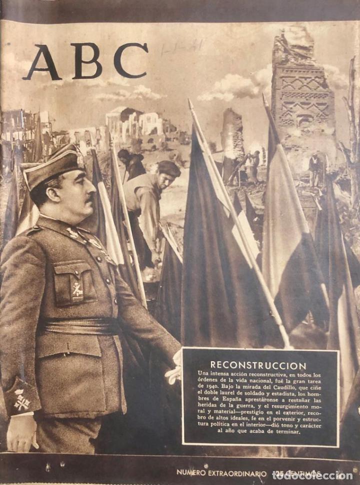 Coleccionismo de Revistas y Peri&oacute;dicos: ABC 1 Enero 1941 Reconstrucci&oacute;n. N&uacute;mero extraordinario rar&iacute;simo. 20 pag.