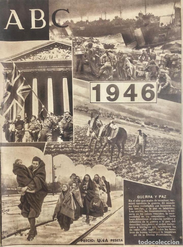 Coleccionismo de Revistas y Peri&oacute;dicos: Peri&oacute;dico ABC 1 Enero 1946. Buena conservaci&oacute;n