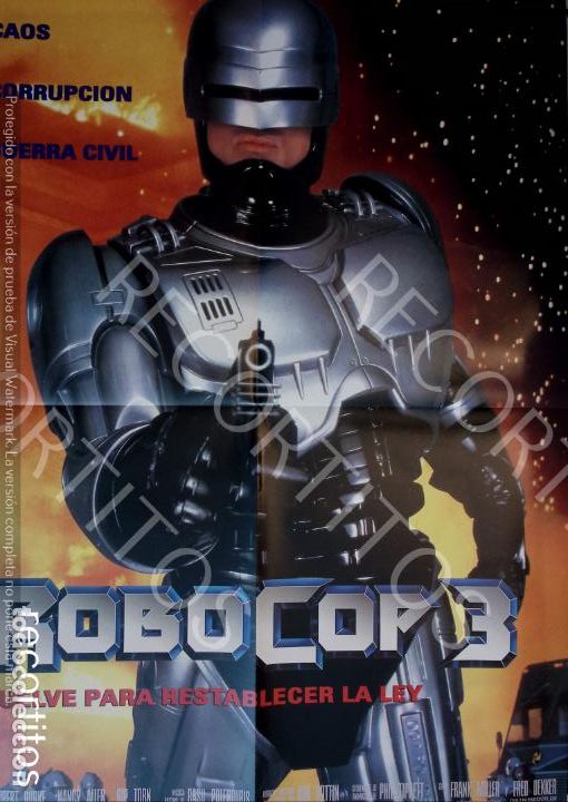 Coleccionismo de Revistas y Peri&oacute;dicos: POSTER ROBOCOP 3