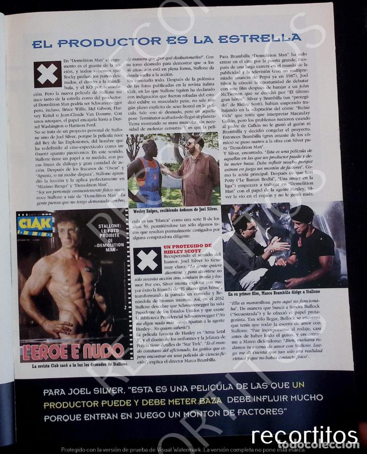 Coleccionismo de Revistas y Peri&oacute;dicos: SYLVESTER STALLONE DEMOLITION MAN