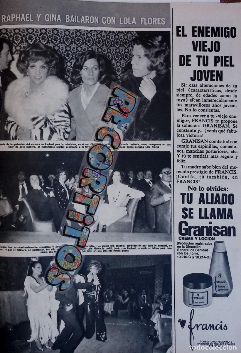 Coleccionismo de revistas y peri&oacute;dicos: gina lollobrigida lola flores el show de raphael