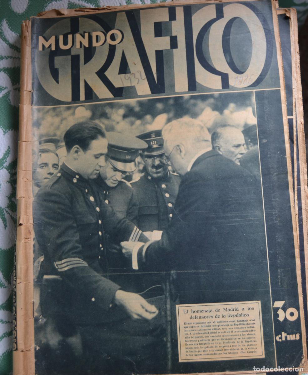 Coleccionismo de revistas y peri&oacute;dicos: MUNDO GR&Aacute;FICO N&ordm; 1085( 17-8-1932) &ldquo;Los primeros chispazos del movimiento sedicioso, en la madrugada