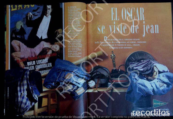 Coleccionismo de Revistas y Peri&oacute;dicos: ANUNCIO EL CORTE INGLES JEANS DRACULA BELLA LUGOSSI