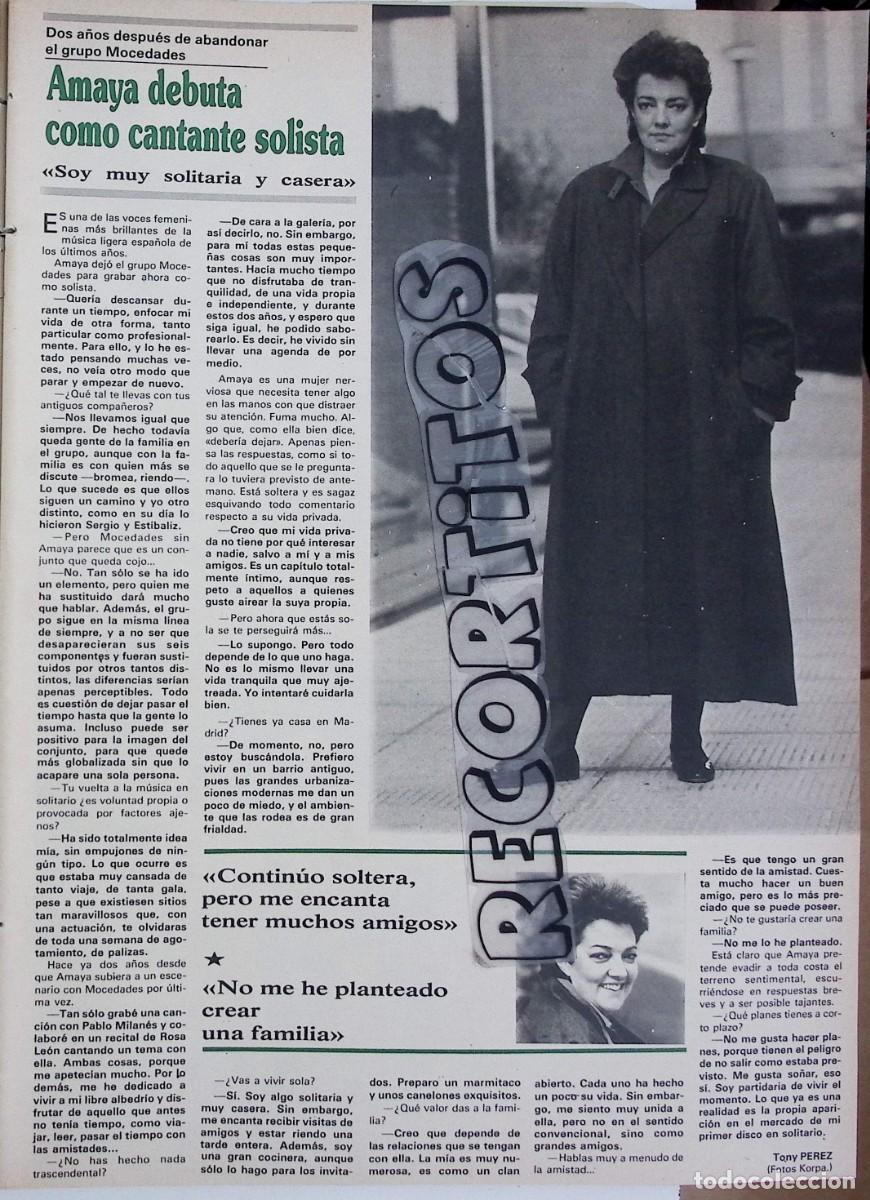 Coleccionismo de Revistas y Peri&oacute;dicos: amaya mocedades