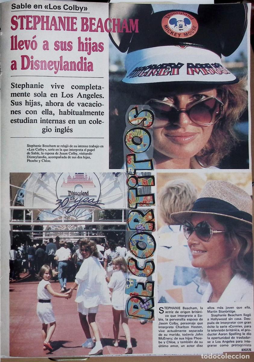 Coleccionismo de Revistas y Peri&oacute;dicos: STEPHANIE BEACHAM SABLE COLBY DINASTY disneyland