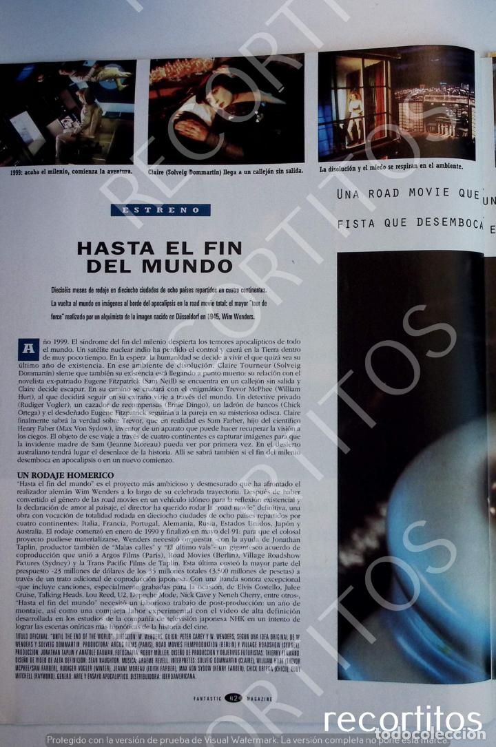 Coleccionismo de revistas y peri&oacute;dicos: WILLIAM HURT HASTA EL FIN DEL MUNDO MAX VON SYDOW JEANNE MOREAU