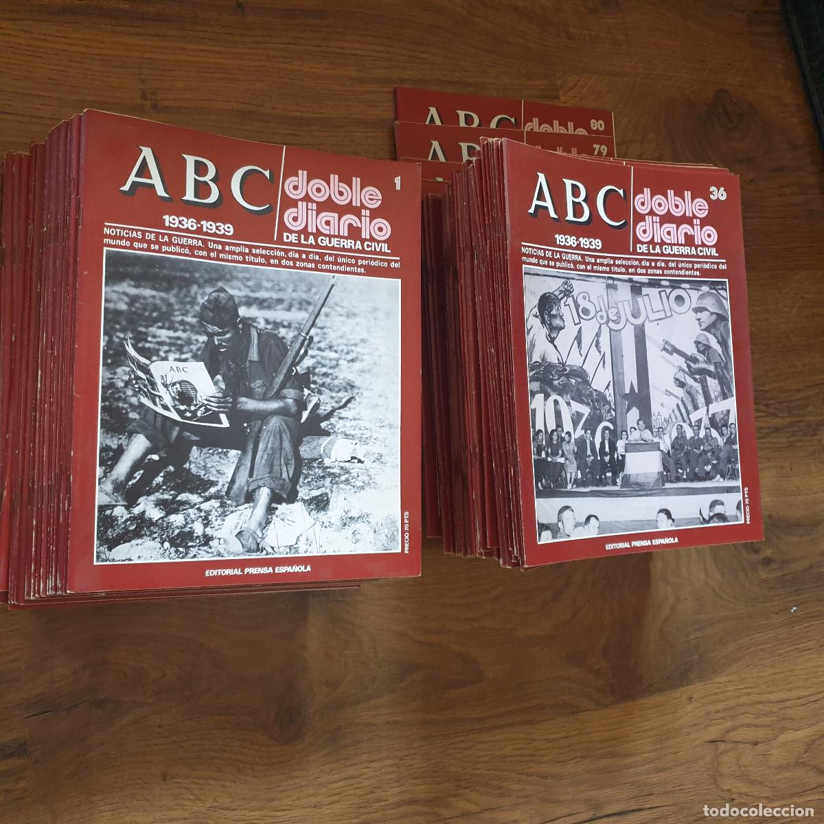 Colecionismo de Revistas e Jornais: Doble diario de la Guerra Civil 1936-1939. Colecci&oacute;n 80 ejemplares del 1 al 80
