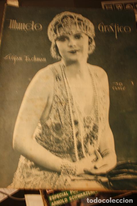 Coleccionismo de Revistas y Peri&oacute;dicos: REVISTA MUNDO GRAFICO ORIGINAL 1922 LILYAN TASHMAN ANIS DEL MONO VALENCIA CANFRANC TETUAN SORIA