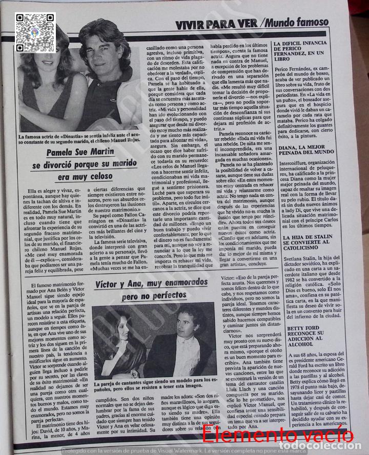 Coleccionismo de Revistas y Peri&oacute;dicos: pamela sue martin dinastia ana belen victor manuel