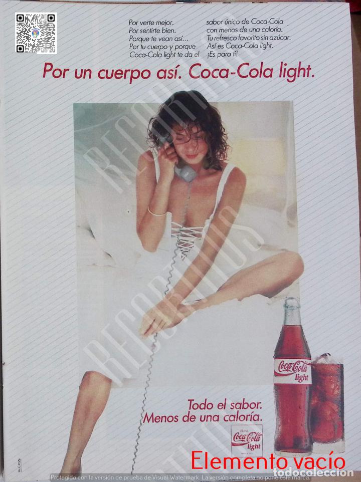 Coleccionismo de Revistas y Peri&oacute;dicos: ANUNCIO COCA COLA COCACOLA LIGHT