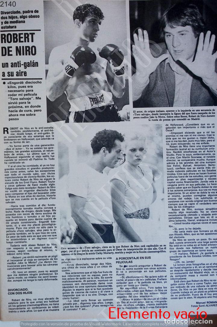 Coleccionismo de Revistas y Peri&oacute;dicos: ROBERT DE NIRO