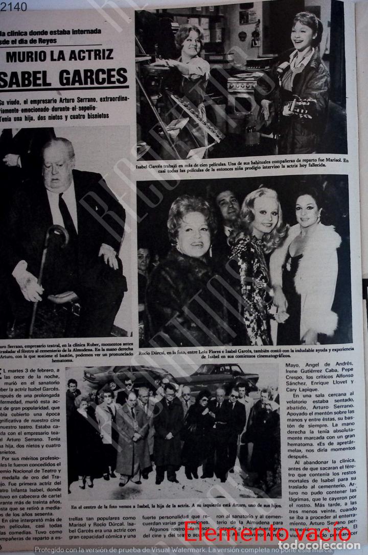 Coleccionismo de Revistas y Peri&oacute;dicos: ISABEL GARCES LOLA FLORES ROCIO DURCAL MARISOL