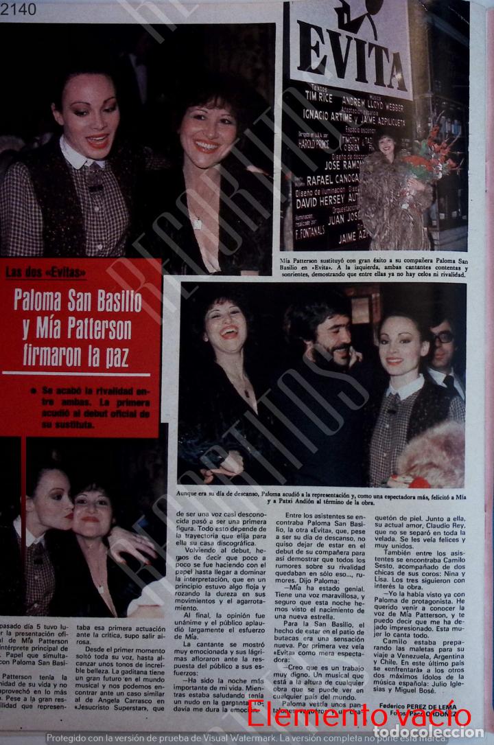 Coleccionismo de Revistas y Peri&oacute;dicos: PALOMA SAN BASILIO MIA PATTERSON EVITA