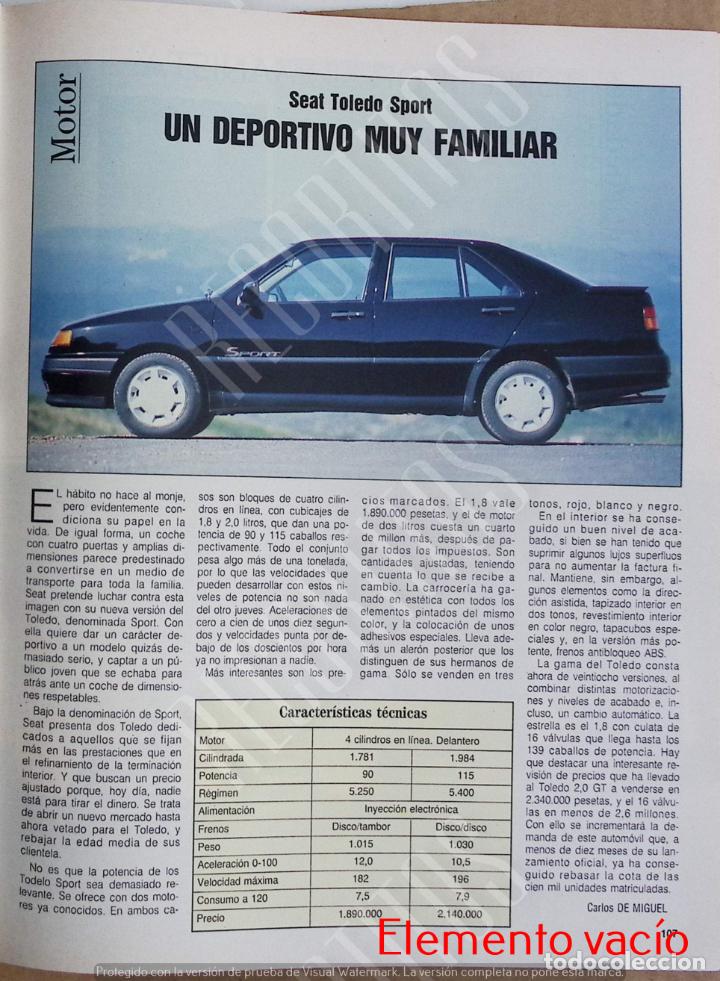 Coleccionismo de revistas y peri&oacute;dicos: SEAT TOLEDO SPORT