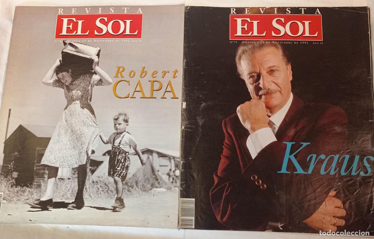 Coleccionismo de revistas y peri&oacute;dicos: REVISTA EL SOL (Dominical del diario El Sol) Lote de 5