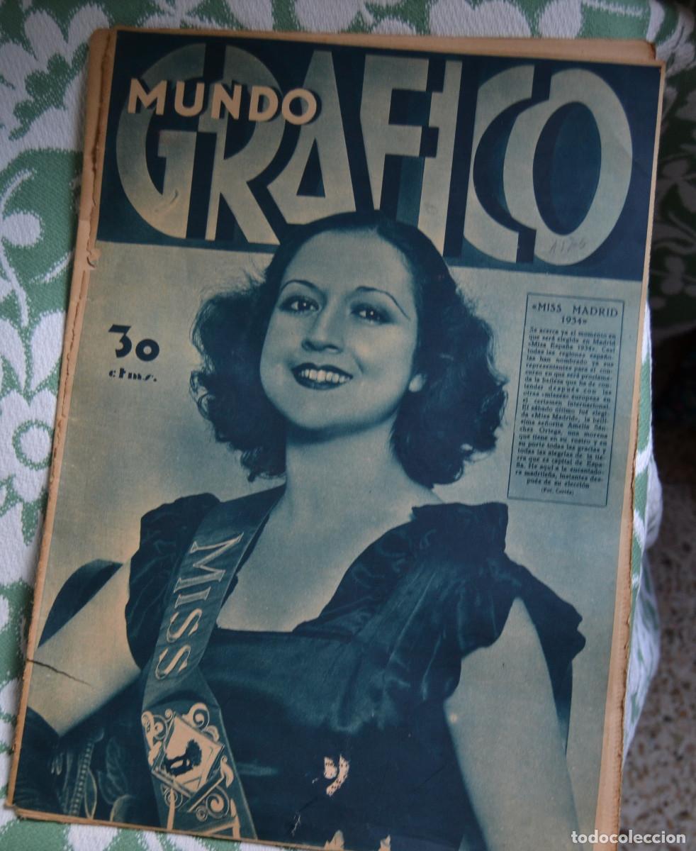 Coleccionismo de Revistas y Peri&oacute;dicos: MUNDO GR&Aacute;FICO n&ordm;1176 &nbsp;(16-5-1934) &ldquo;La aviaci&oacute;n en Catalu&ntilde;a y los servicios de aeron&aacute;utica de la Gen