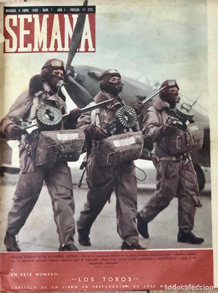 Coleccionismo de Revistas y Peri&oacute;dicos: Revista Semana . Madrid 9 Abril 1940. N&ordm; 7