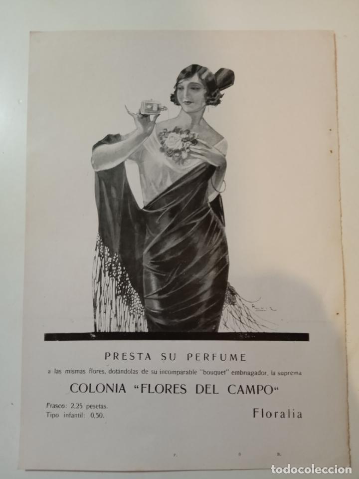 Coleccionismo de revistas y peri&oacute;dicos: COLONIA FLORES DEL CAMPO - PUBLICIDAD EN HOJA SUELTA DE ANTIGUA REVISTA - 25 X 18 cm.