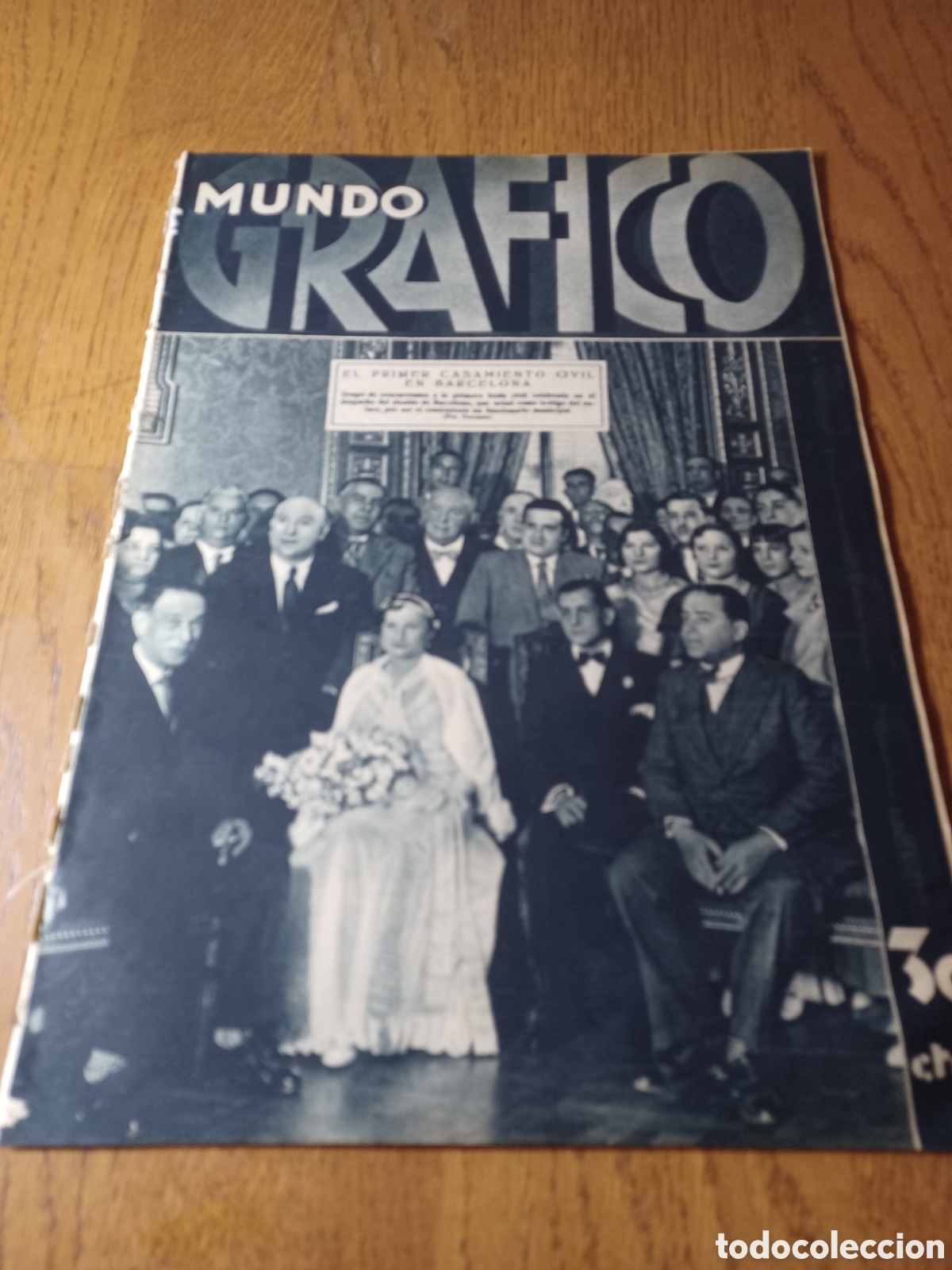 Collection Magazines and Newspapers: REVISTA 1932 LA GUAPA DEL CARMEN AMPARITO BATALLER. MISS LAS CORTS. MANUEL AZA&Ntilde;A EN LERIDA